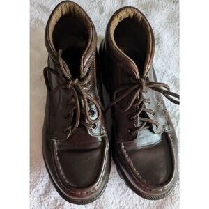 Timberland Dark Brown Hiking Boots 47950 5027, Size 6M Vintage Lace Up